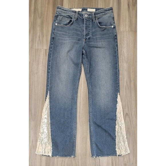 Anthropologie Pilcro and the Letterpres High-rise Sequin Flare Jeans size 27 - Picture 5 of 12